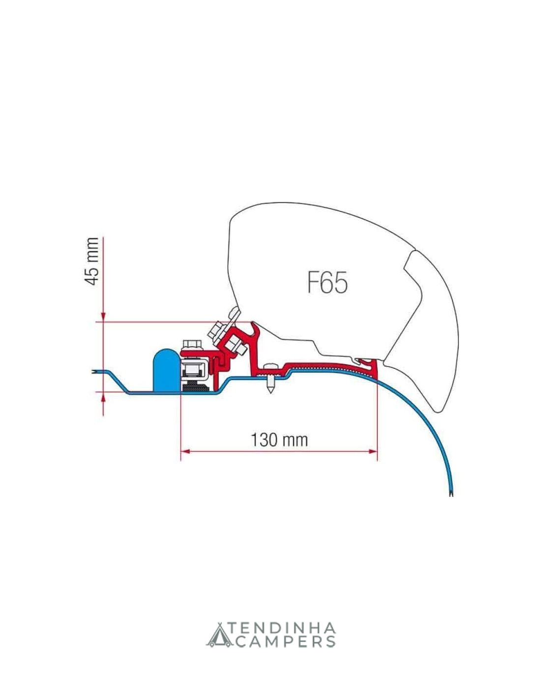 adaptador-fiamma-kit-iveco-daily-h2 ADAPTADOR FIAMMA IVECO DAILY H2 L2/L3 2006 A 2014 - Image 1