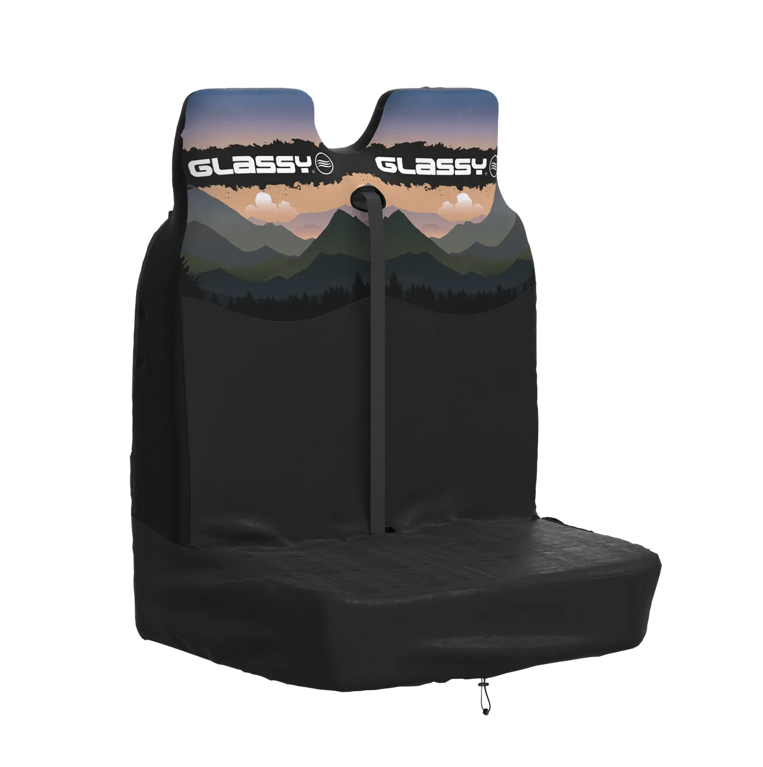 glassy_funda_doble_asientos_delanteros_impermeable_CM_Mountains2 Capa Impermeável Dupla de Banco Frontal (Média) - Mountain - Image 1