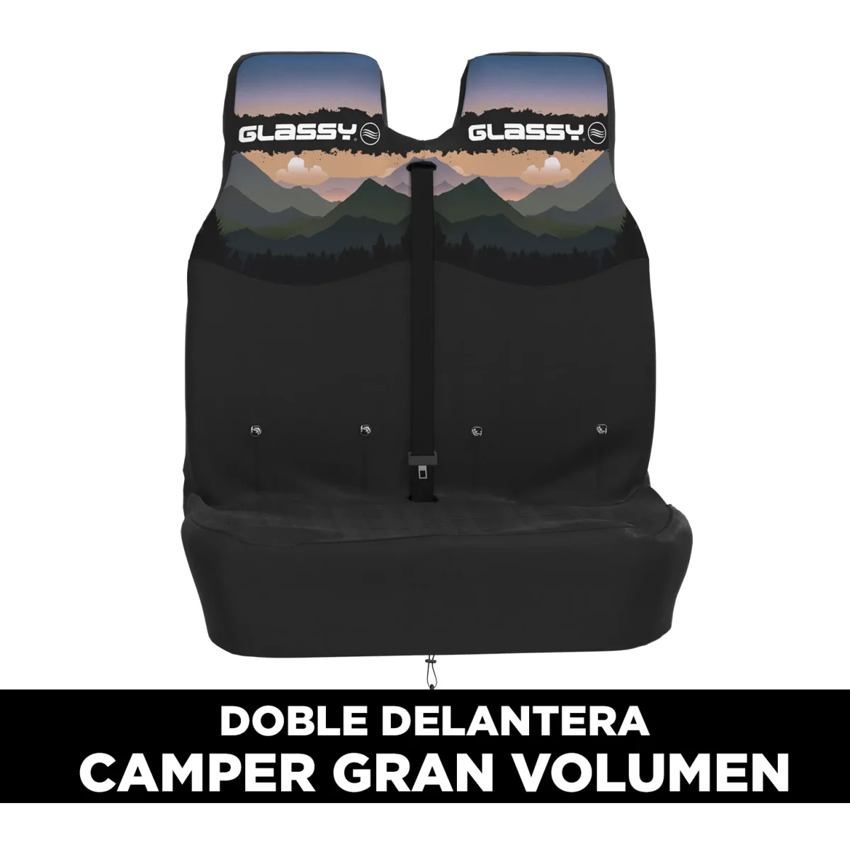 Capa Impermeável Dupla de Banco Frontal (Grande) - Mountain - Image 2