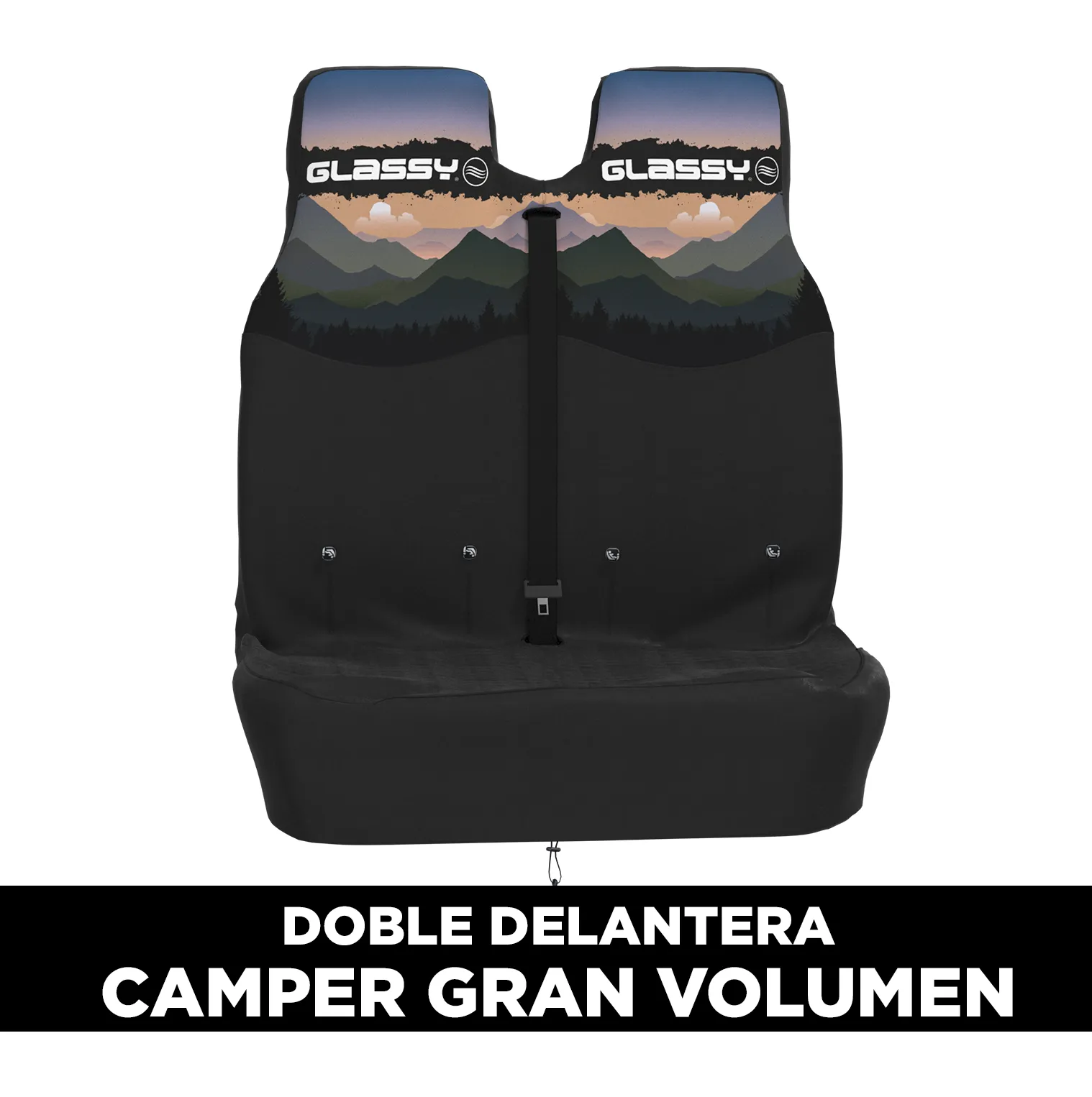 glassy_funda_doble_asientos_delanteros_impermeable_Mountains Capa Impermeável Dupla de Banco Frontal (Grande) - Mountain - Image 2