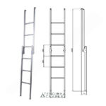 ESCADA DE ALUMÍNIO DOBRÁVEL