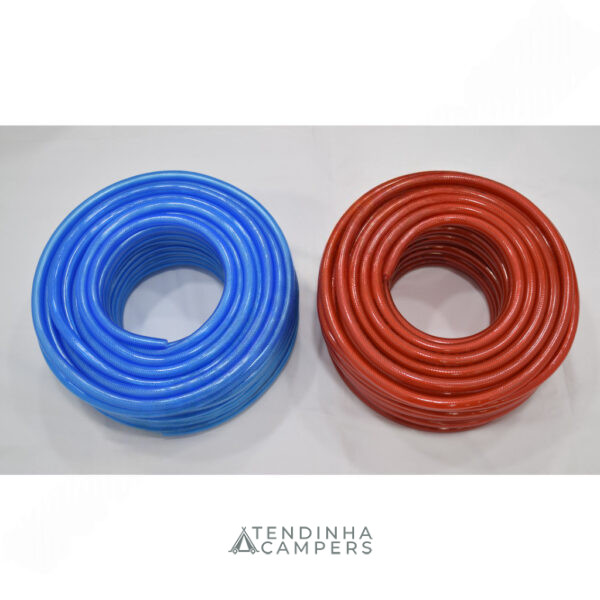 MANGUEIRA AZUL E VERMELHA 10-12 MM (ROLOS DE 50 METROS)
