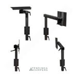 PÉ DE MESA GIRATÓRIO 360º PRETO