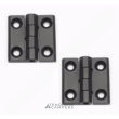 DOBRADIÇA DE ABA PLANA 40X40 MM PRETA (2 UNIDADES)