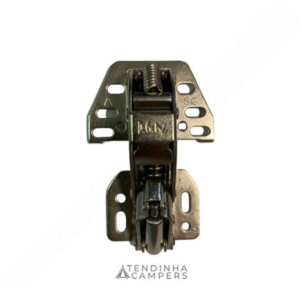 DOBRADIÇA COM MOLA E TRAVÃO