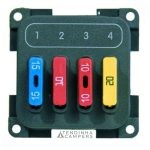 MÓDULO DE 4 FUSÍVEIS CBE COM MOLDURA