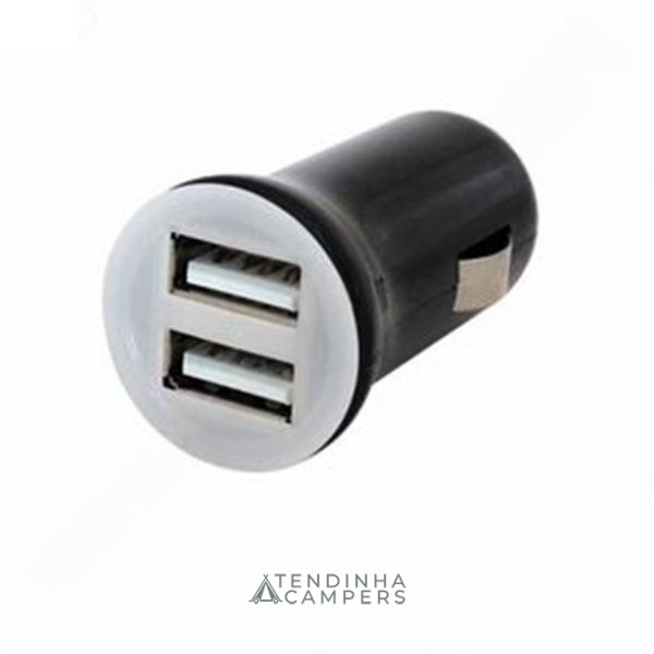 CONECTOR DE ISQUEIRO USB 2X2,1A
