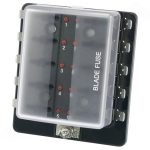 CAIXA PORTA-FUSÍVEIS DE 10 VIAS (ENTRADA POSITIVA ÚNICA)