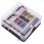 CAIXA PORTA-FUSÍVEIS DE 6 VIAS (POSITIVO E NEGATIVO COMUM)