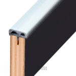 PERFIL DEBRUM EM "T" ANTIGOLPES SEMIPERFILADO CINZENTO PRATA 5 M