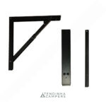 ESQUADRO REBATÍVEL 315 MM PRETO