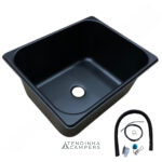 LAVA-LOIÇA RETANGULAR PRETO (320 X 260 MM)