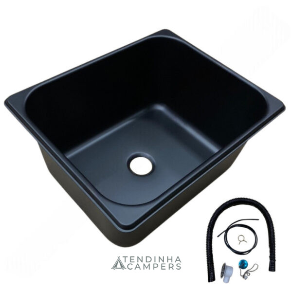 LAVA-LOIÇA RETANGULAR PRETO (320 X 260 MM)
