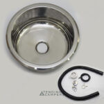 LAVA-LOIÇA REDONDO EM AÇO INOX (Ø 265 MM)