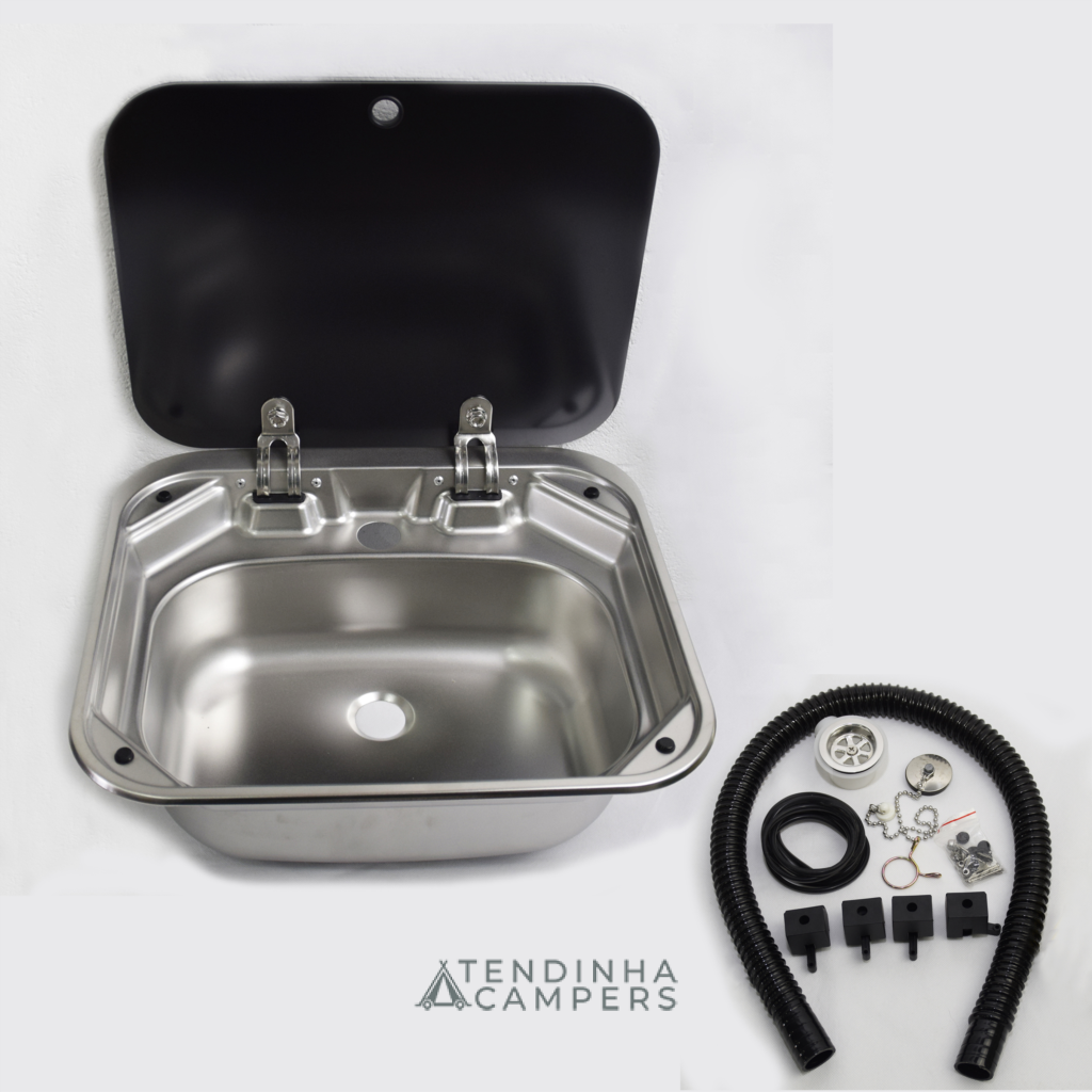 g-FVTN LAVA-LOIÇA COM TAMPA DE VIDRO TEMPERADO (420 X 370 MM) - Image 1