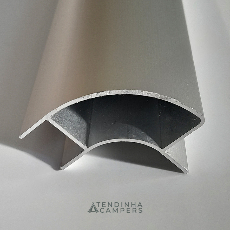 g-PAAA PERFIL DE ALUMÍNIO 2 M (ÂNGULO ABERTO COM REBORDO) - Image 1