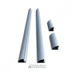 SUPORTE PAINEL 450W (2+2) +TAMPAS (LONGITUDINAL)