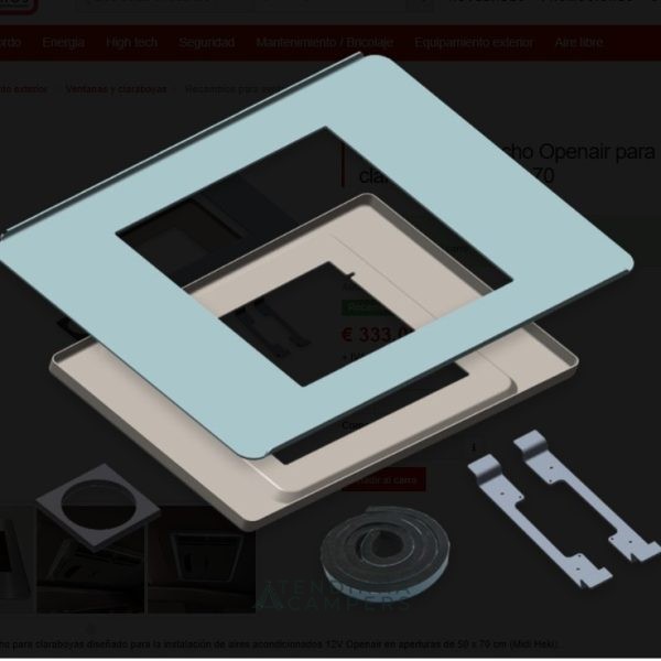 MOLDURA ADAPTADORA PARA AR CONDICIONADO – ABERTURAS DE 50X70 CM