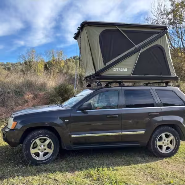 TENDA DE TEJADILHO OFFROAD EM ALUMÍNIO — MODELO TACTICAL (135 CM)