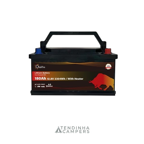 BATERIA DE LÍTIO OLALITIO 180AH / 12.8V COM BLUETOOTH
