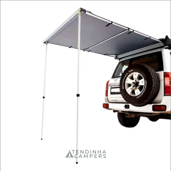 TOLDO TRASEIRO PREMIUM OFFROAD COM LUZ LED — 1,4 M X 2,0 M (CINZENTO)